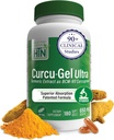Salud Thru Nutrition Curcu-Gel 650mg BCM-95® CurcuGreen Turmeric Curcumin ← Alta Absorción ← Inflamación Saludable Respuesta ← Clínicamente Estudiada  3er Partido Tested ← Non-GMO (Pack of 180)