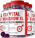 NutraRize (Pack of 5 Vital Grow XL, Official Vital Grow XL Testo Gummies for Men, Boost Stamina and Confidence Gummy for Mens, Vital GrowXL Male Support Gomitas (300 Gummies)