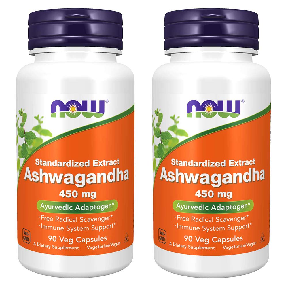 AHORA Alimentos Ashwagandha Extracto 450mg, 90 VCaps (Pack of 2)