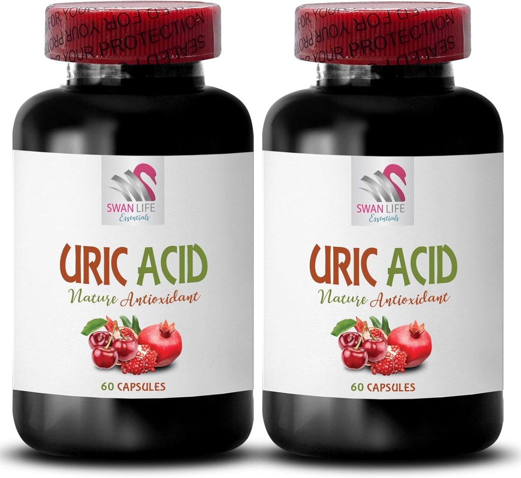 uric acid buildup - URIC ACID - administración de ácido úrico, reducir el ácido úrico rápidamente, suplementos para el ácido úrico, cómo bajar el ácido úrico, extracto de café verde, cápsulas de cereza tarta, granada 2Bot 120Cap