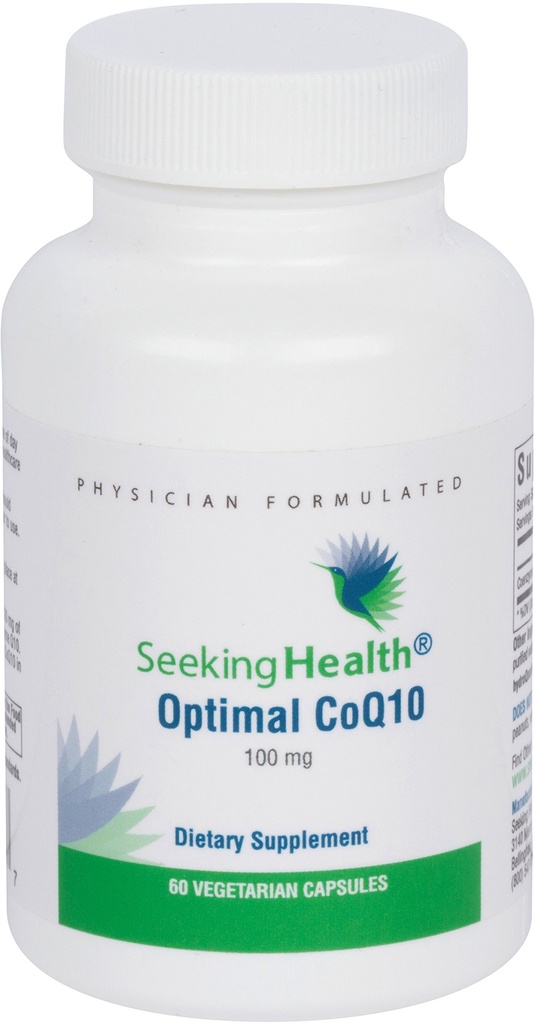 Buscando Salud Optimal CoQ10, 100 mg Coenzima Q10 Suplemento, Antioxidante, apoya la producción energética y la salud cardíaca, vegetariano (60 cápsulas)*
