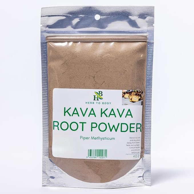 Herb To Body Kava Kava Root Powder - Vanuatu Kava 4oz, Finely Ground for Botanical Use, Traditional Preparations & Blends Flavor for a Tranquil Experience