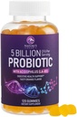 Probióticos Gummies 5 Billones CFU - Daily Probiotic Gummy Suplemento para Mujeres, Hombres y Adolescentes - Salud Digestiva Natural, Buen Gut &amp; Immune Apoyo con 6 Pro Biotic Strains - Orange Flavor - 120 Condes