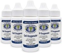 Oxígeno celular 1 Fl Oz Bottle (Pack of 5), Concentrado líquido gotas de oxígeno Agua Suplemento dietético diario nutricional, Sistema de soporte para atletas deportivas de uso diario