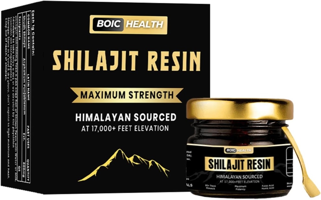 Pure Organic Shilajit Maximum Potency for Men & Women with 85+ Trace Minerals Supplement for Energy, Performance and Immune System - Shilajit Resin-50G (Pack of 1)