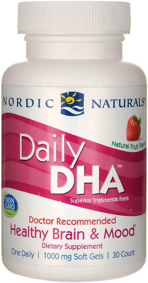 Nordic Naturals - Daily DHA, Healthy Brain and Mood Support, 30 Soft Gels