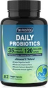 Probióticos para Hombres y Mujeres para la Salud Digestiva con 120 Billones CFUs 82 Conde