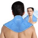 REVIX Neck Ice Pack Wrap – Reutilizable Hot Cold Gel Pack para Neck y el hombro, Diseño flexible grande con Soft Plush Lining, Cervical Gel Ice Wrap Ideal para la recuperación posterior al entrenamiento, fatiga y relajación