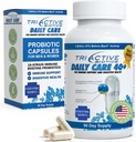 TriActive Biotics Daily Care - Probiotics for Women and Men, Prebiotic Blend with 6 Billion CFU - Probiotics for Digestive Health - Support Gut Health, Immune Defense - 90 Capsules
