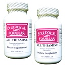 Fórmulas ecológicas Todas la vitamina B1 50 mg, 2 X 60 cápsulas