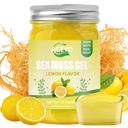 ACEYO (12 OZ) Irish Sea Moss Gel Organic Raw Vegan Lemon Flavor 102 Vitaminas y Minerales Wild Harvested Non-GMO Immune Defense Booster Thyroid Digestive Support