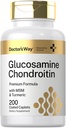 Manera del doctor Glucosamine Chondroitin MSM Turmeric tención 200 Caplets ← Complejo de Apoyo Avanzado tención Non-GMO, Gluten Free Supplement