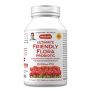 ANDREW LESSMAN Ultimate Friendly Flora Probiotic 240 Capsules - 25 Billion CFU, Full Blend of Five Probiotic Strains, Powerful Immune and Digestive Support. Probióticos para Mujeres o Hombres