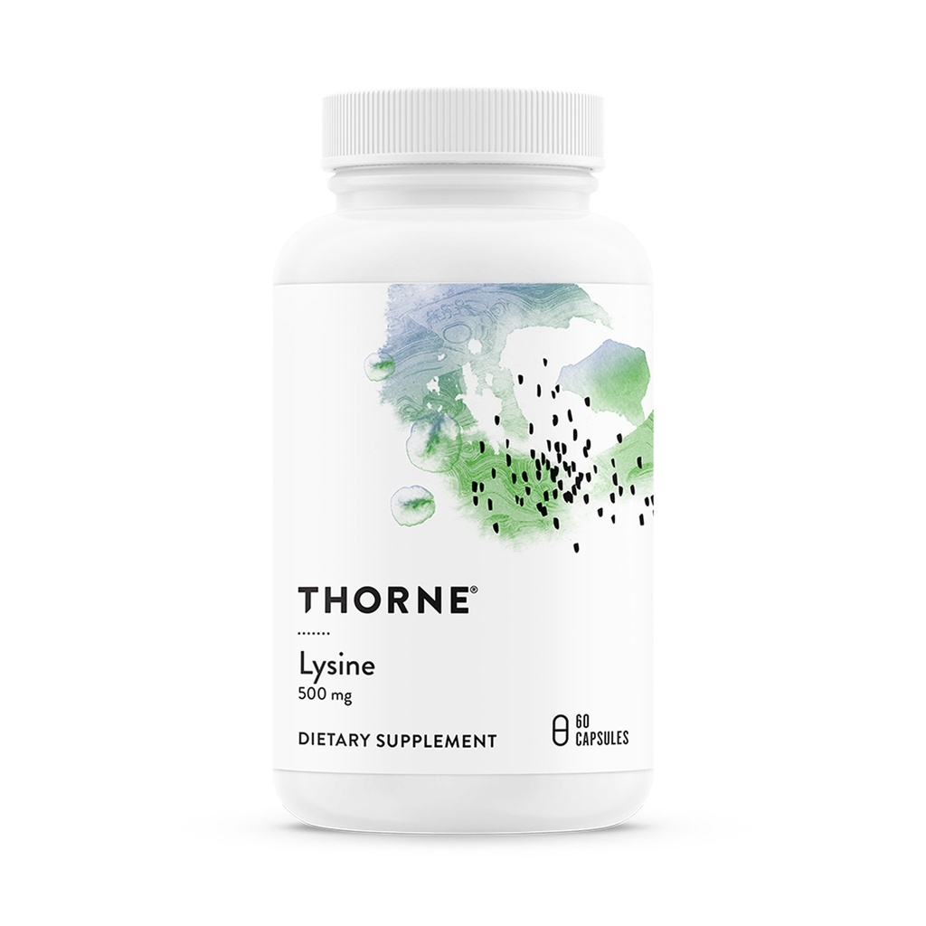 THORNE - Lysine - Aminoácidos esenciales para la salud de la piel, la producción de energía " Función inmunitaria* - 500 mg - 60