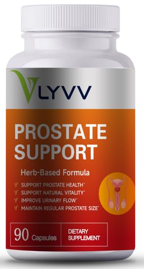 Lyvv Prostate Support with Saw Palmetto, Plant Sterol, Zinc，Selenium，Copper and More for Prostate Health and Urinary Health, 90 capsuels