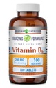 Fórmulas asombrosas Vitamina B6 Piridoxina 200mg 100 Tablets Suplemento No-GMO Silencio Gluten Gratis Silencio Made in USA