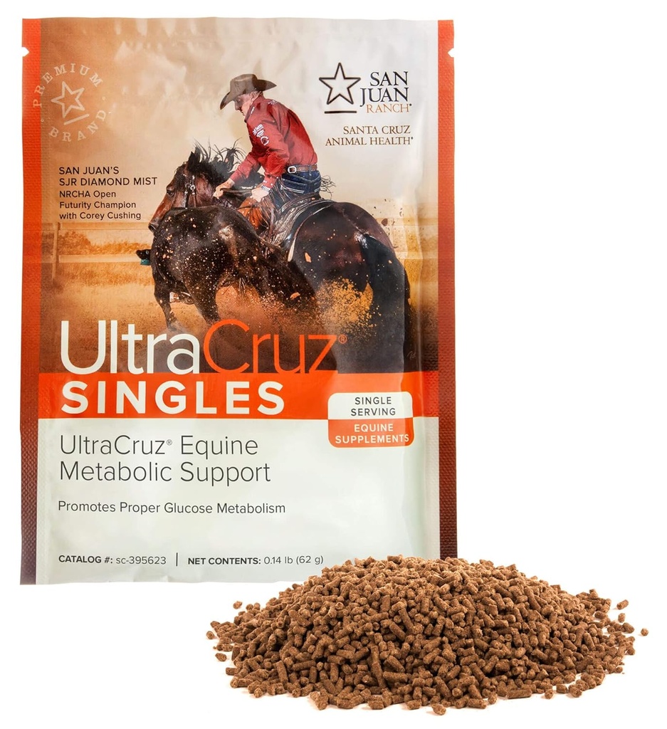 Soporte Metabólico Equino UltraCruz®, 60 Singles