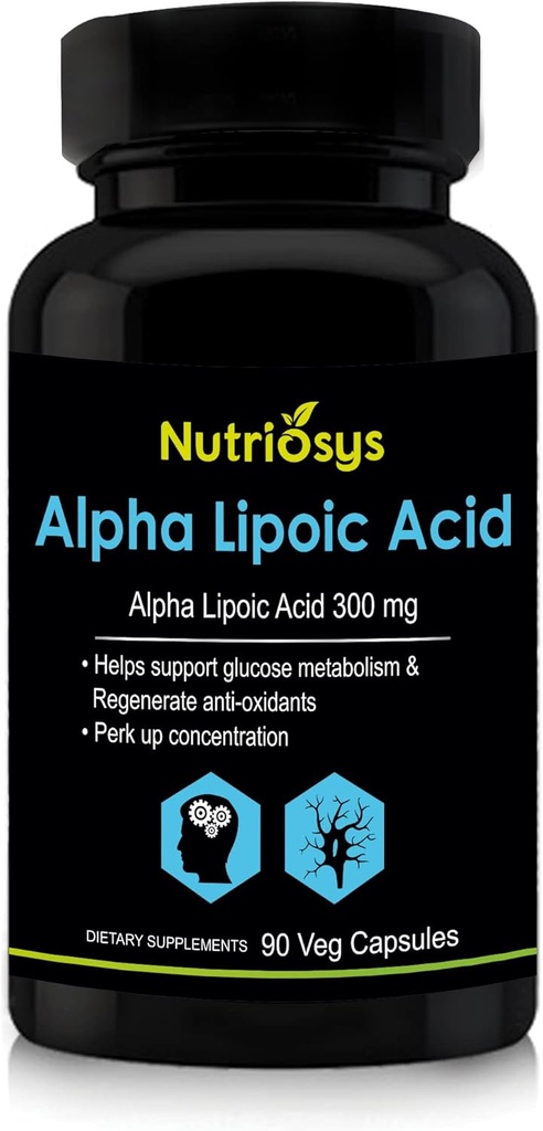 ALA Supplement – Alpha Lipoic Acid 300mg Silencio 90 Veg Capsules Silencio Orgológico Antioxidante Apoyo Silencio Alfa-Lipoic Acid ANTE Acido Alfa Lipoico ANTE Alpha Lipoic ANTE Lipoic Acid ANTE Lipoic ALA Capsules