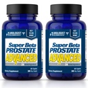 SUPER BETA PROSTATE Avanzado – Promover el sueño, el emptying de la vejiga de apoyo. Suplemento de apoyo de próstata para la salud de los hombres con Beta Sitosterol, no Saw Palmetto. (120 Caplets, 2-Pack)
