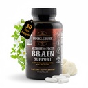 BUCKLEBURY Brain and Memory Supplements with Bacopa & Alpha GPC - Nootropic Brain Capsules for Cognitive Support, Focus & Mental Clarity - Memory and Focus Pills for Women & Men - Vegan 60 Capsules