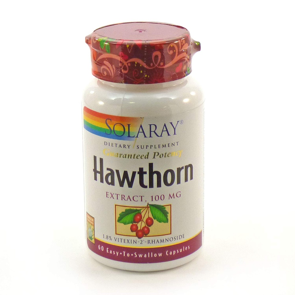 SOLARAY Hawthorn Extract 100mg ← 60 CT