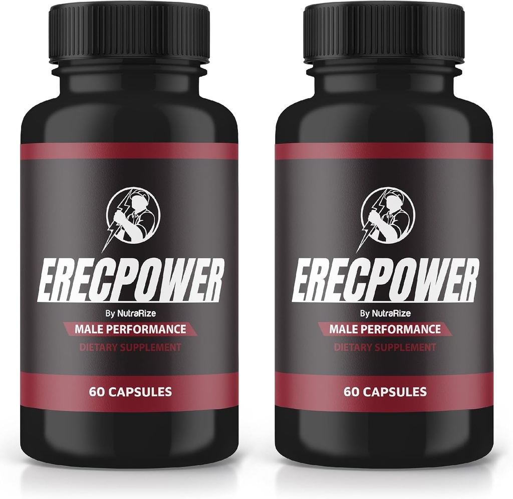 (2 Pack) Erecpower Capsules, Erecpower Pills for Hombre, Erecpower Male Performance Supplement, Advanced Formulation to Support Men's Active Lifestyle, Erec Power Pastillas Reviews (120 cápsulas)