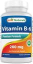 Mejores Naturales Vitamina b6 200mg para Adultos, 120 Tabletas (120 Cuenta (Pack of 1))