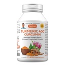 ANDREW LESSMAN Turmeric 400mg - 60 Capsules - 95% Curcuminoides como Complejo fosfolípido para beneficios óptimos y absorción, Extracto estandarizado de alta potencia, pequeñas cápsulas fáciles de absorber