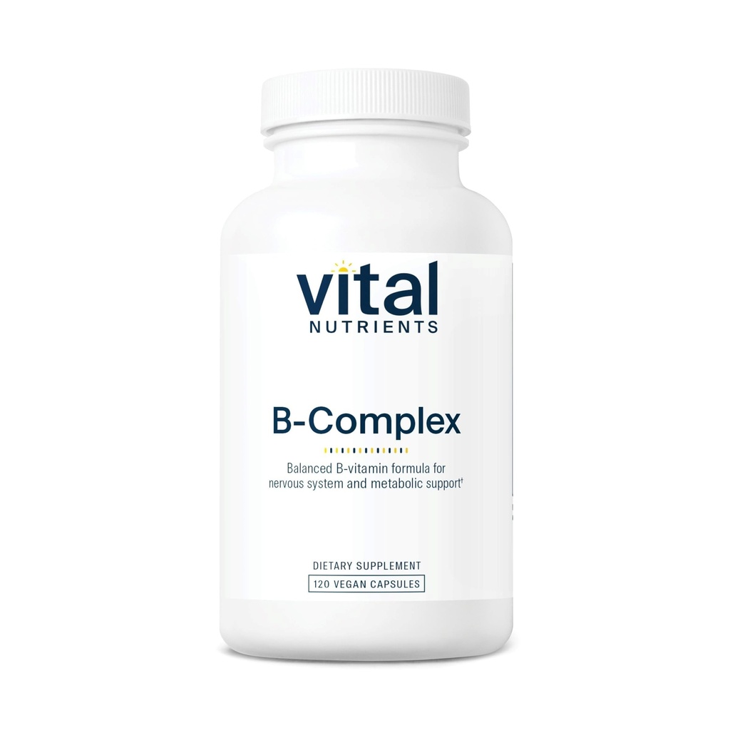 Vital Nutrients Vitamin B-Complex - Vegan High-Potency Methylated B Complex Vitamins - B Vitamins Support Energy Production, Metabolism, and Heart Health* - Gluten, Dairy, Soy Free - 120 Capsules
