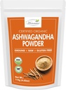 Orgánica Ashwagandha Powder sometida Resealable Zip Lock Pouch impermeable Withania Somnifera from India tolera USDA Orgánica sobre la vida no transgénita Pure " Natural Herbal Ashwagandha Powder sometida 114 Grams (4 OZ)