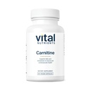 Nutrientes vitales Carnitina 500mg ← L-Carnitine Suplemento para la salud cardíaca Apoyo a la energía Vegan Suplemento de apoyo a la energía viva Gluten, Dairy, Soy Free ← Non-GMO