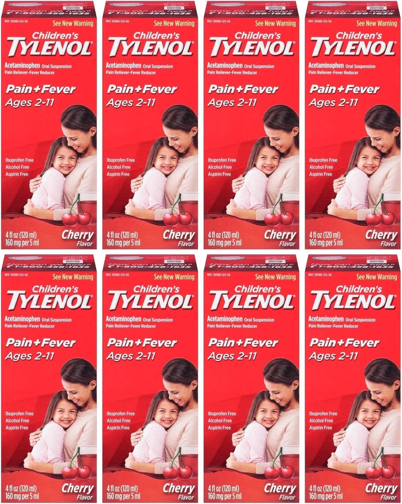Tylenol Chld Cherry Liq Tamaño 4z Tylenol La suspensión oral de la cereza
