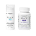 Skinuva® Scar (1 oz) & Bruise (14 capsules) - Advanced Silicone Cream Formulated with Growth Factors & Homeopathic Bruise Remedy Formulated with Arnica, Bromelain & Zinc