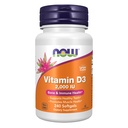 AHORA Suplementos de alimentos, vitamina D-3 2,000 UI, alta potencia, soporte estructural*, 240 Softgels