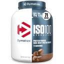 Dymatize ISO100 Whey Protein Powder Isolate, Gourmet Chocolate, 25g de Protein, 5 libras, 5.5g BCAAs, Menos Than 120 Cal., Gluten Free, 1g Fat, 1g Sugar, 2g Carb (71 Servings)
