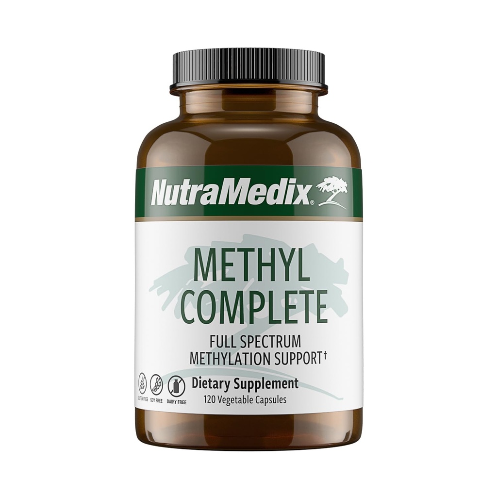 NutraMedix Methyl Complete - Methylation & Energy Support Capsules - Vitamin B2, B6, B12 &amp; Folate - with Creatine Monohydrate & Betaine Anhydrous (120 Conde)