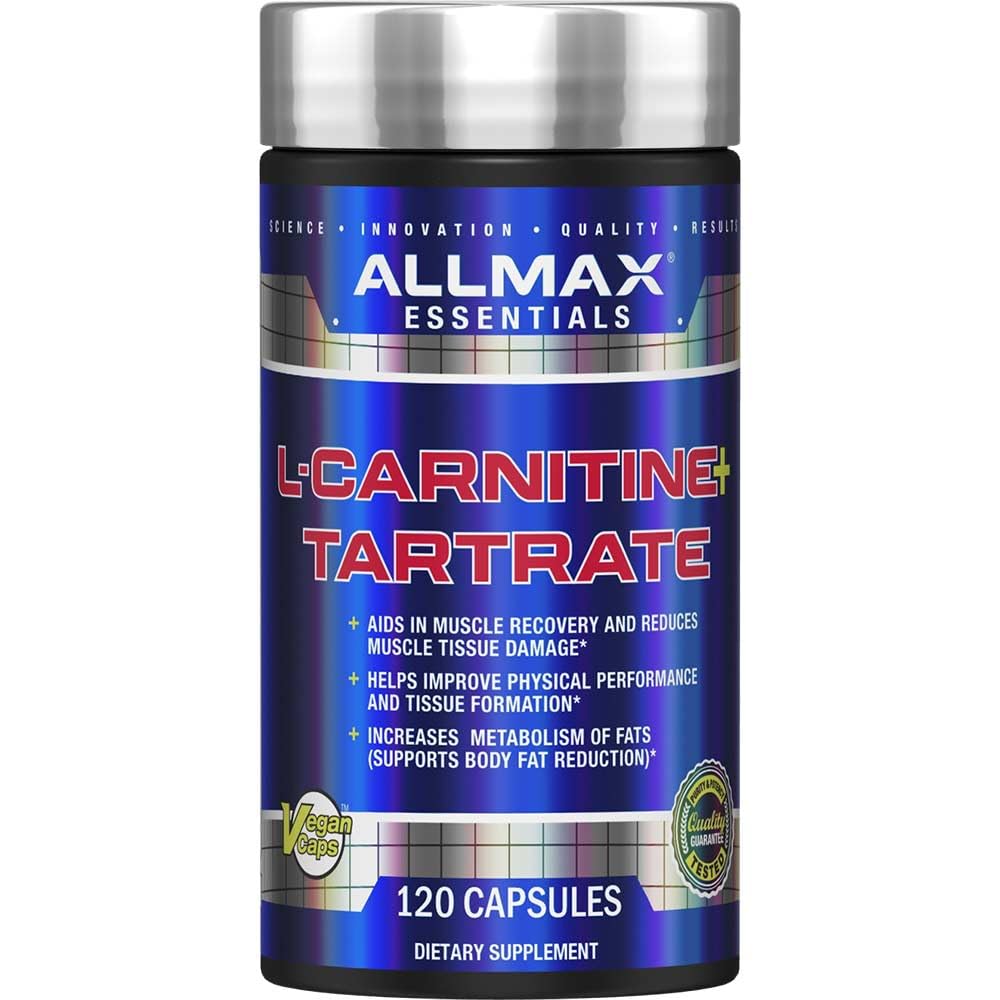 ALLMAX Nutrición L-Carnitina + Tartrato, 120 cápsulas