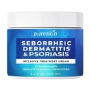 Dermatitis seborreica Crema de la psoriasis: Tratamiento antifúngico - Herbal tradicional infundido - Alivio para la piel del cuero cabelludo irritado - Esteroides Free Lasting Resultado 3.4 Oz