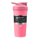 BlenderBottle Sport Aislado de acero inoxidable con Wire Whisk, 24-Once, Pink – Protein Shakes " Hydration for Athletes " Fitness Enthusiasts, Easy Mixing, Keeps Drinks Cold, Lockable Lid