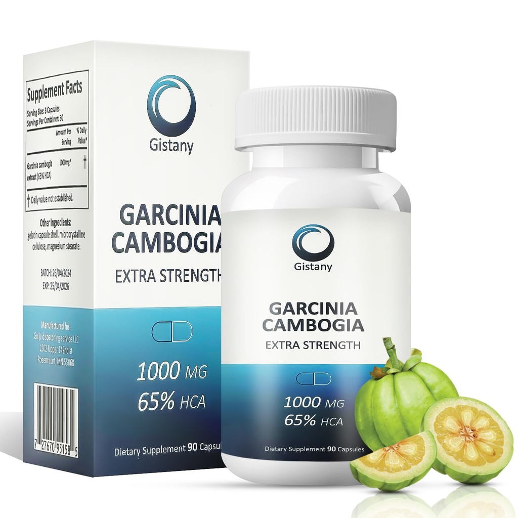 Extra Strength 65% HCA Pure Garcinia cambogia Natural Weight Píldoras, Appetite Control Píldora Suplemento dietético de Control Peso para Hombres y Mujeres