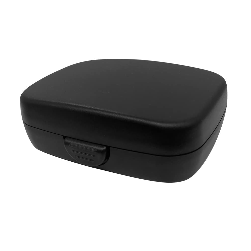 Caja de carga de almacenamiento portátil para todos los amplificadores de ayuda de Audición de Marcas/PSAP/BTE/ITE/ITC/CIC/RIC/RITE (Black)