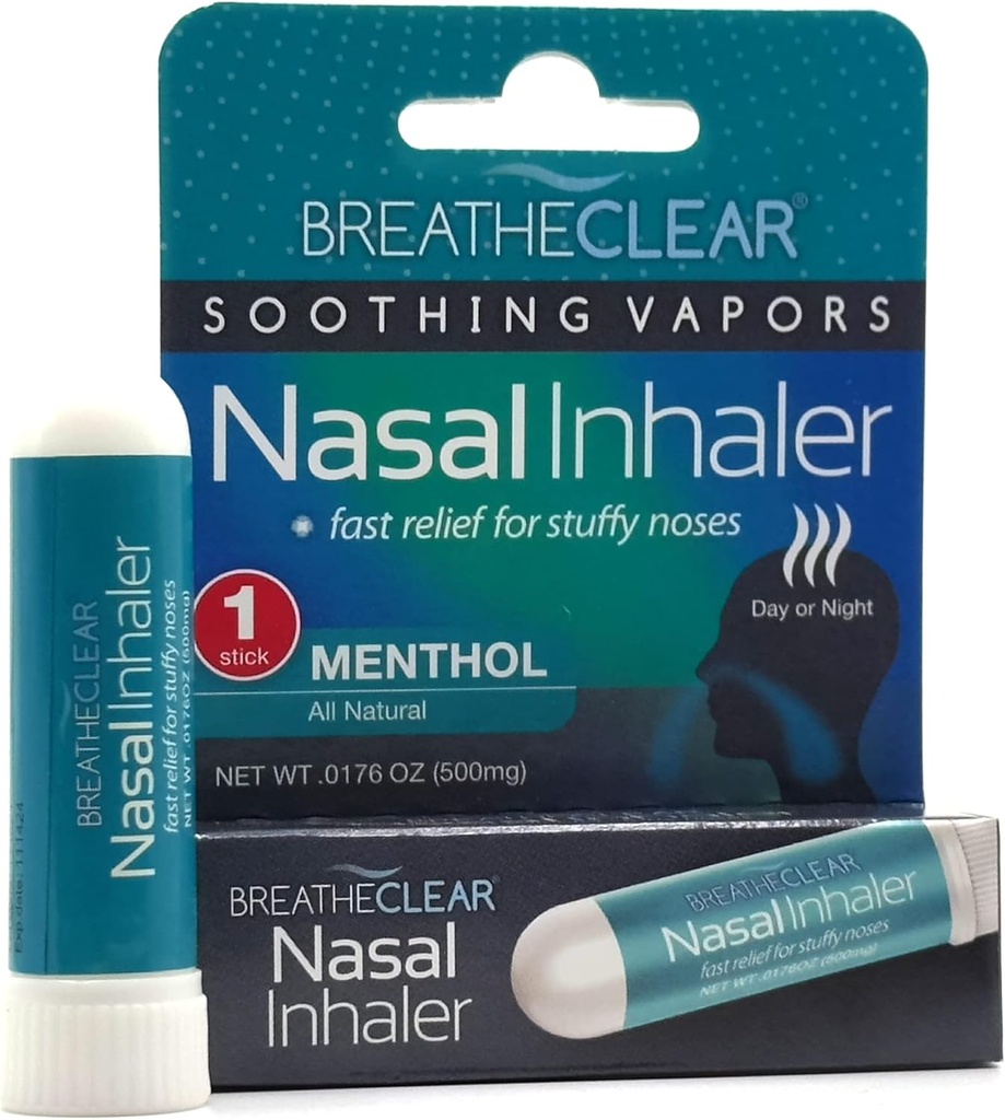 Soothing Vapors Nasal Inhaler - Proprietary Blend Perfect for Stuffy Nose Relief/Portable Stick 1-Pack