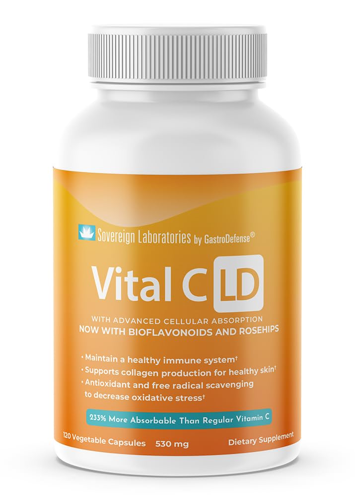 Vital C-LD - Vitamina Liposómica Mejorada C - 530mg cápsulas - 120 conteo