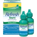 Teares refrescos, gotas de ojos lubricantes, 2 botellas .5 fl oz (15 ml)