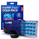 Cryo-Max Cold Pack, 8 horas Reutilizable paquete de hielo para codos, rodillas, cuello + más, medio, 6" x 12" (1 conde)