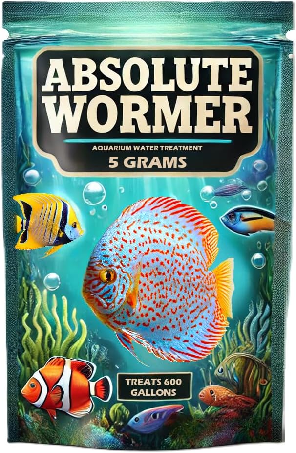 Freshwater and Saltwater Fish Powder Medication. with parasites and Flukes. (5G - Treats 600 GALLONS)