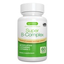 Igennus Super B-Complex Metillated B Vitaminas - Sujeto de liberación, etiqueta limpia y alta absorción, con 5 MTHF Folate " Methyl B12, Energía, Mood " Rendimiento cognitivo, Lab Verified, 60 pequeñas tablas
