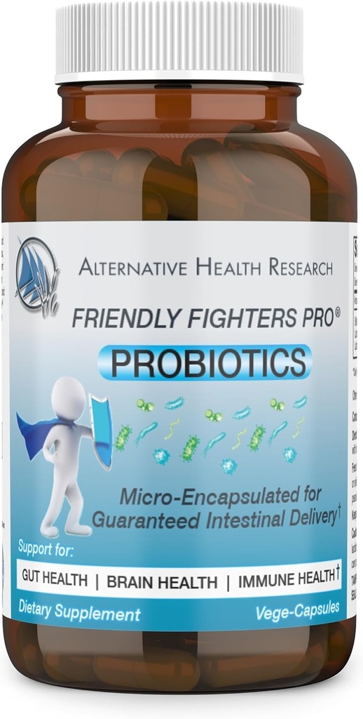Amistosos luchadores Pro® Probiótico TEN 3 Mes de Abastecimiento Silencio Hombres " Las mujeres sometidas Digestivo " Salud Inmunitaria* " Inflamación saludable* " Alivio de la alergia*