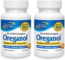 NORTH AMERICAN HERB " SPICE Oreganol P73 - Pack de 2, 120 Softgels - Orégano salvaje sin procesar, vegano-Aménito - Fuente mediterránea - Non-GMO - 240 Total Servings