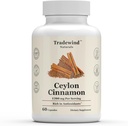 Ceylon Cinnamon 1200mg - Ceilán puro canela - Vegan - Non-GMO - Asistencia Corazón y Salud Cognitiva - Rico en antioxidantes - 60 cápsulas vegetales - Hecho en los EE.UU.